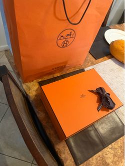 Hermes box and bag