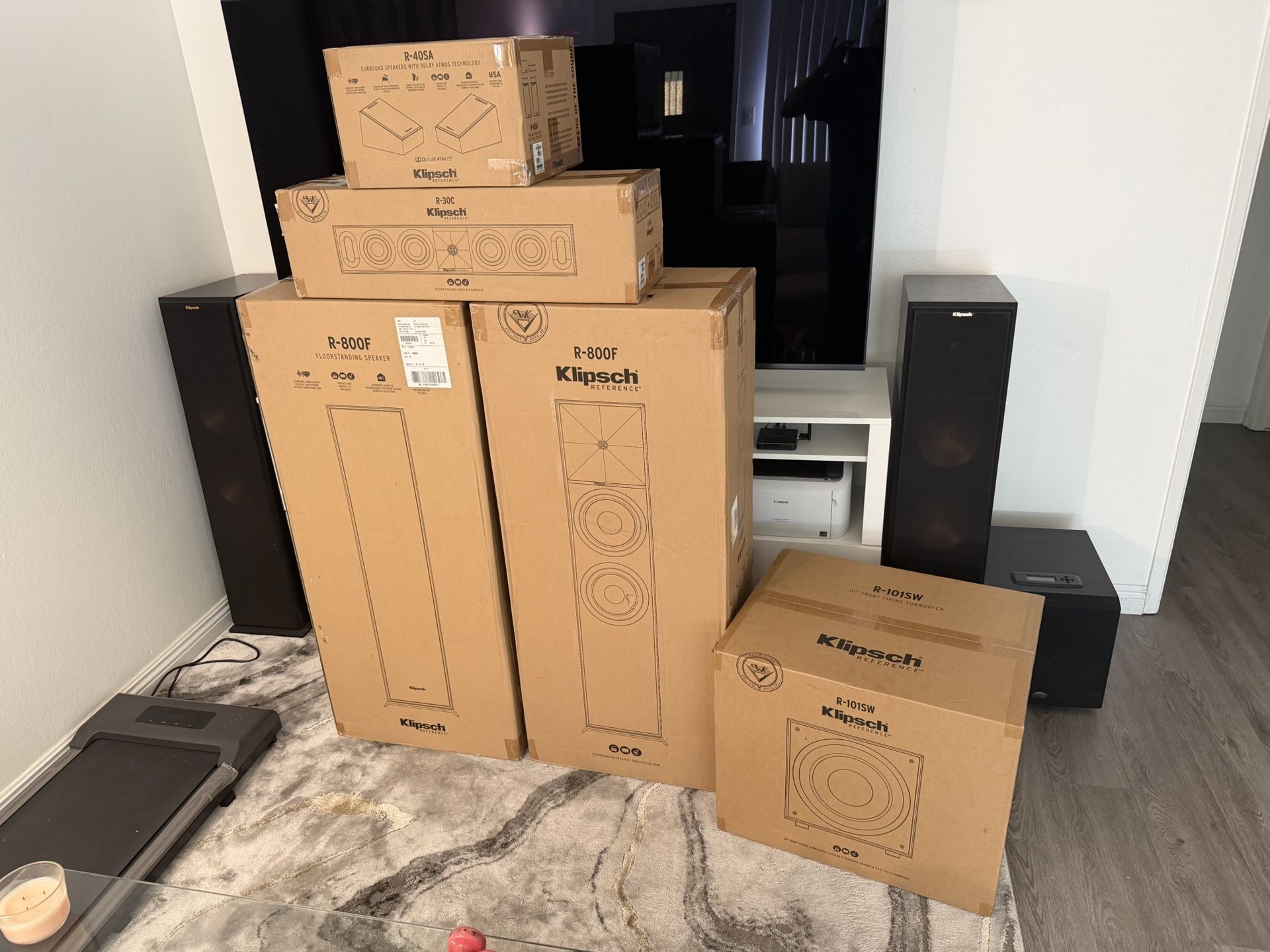 Klipsch Reference Dolby Atoms System Brand New