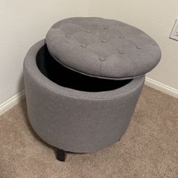 Grey Ottoman 