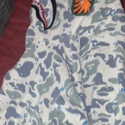 Bape Hoodie Space Camo White