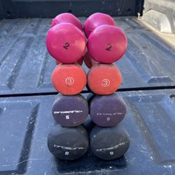 Hexagon Neoprene Dumbbell Weight Set 