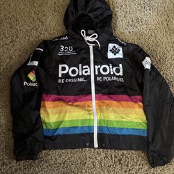 Pride Polaroid Windbreaker Jacket Size M