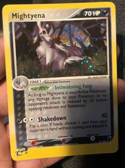 Mightyena Holo Pokémon Card Ruby and Sapphire