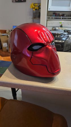 Tiangong Red Hood Helmet Metallic Effect Red Hood Mask Deluxe Cosplay Prop for Fans Collector's Edition

