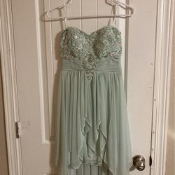 Blue Green Prom Dress