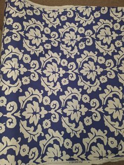 Stroheim White And Floral Blu Hawaiian Pattern 
