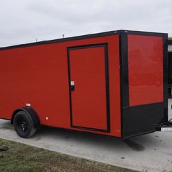 🚨 7x16 red Cargo Trailer