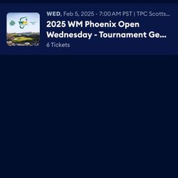 4 Waste Management Tickets Wednesday All For $280