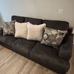 2 Piece Grey LoveSeat Sofa