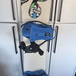 Burton custom x 160 Cm With Blue Union Bindings 