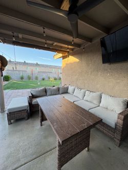4 piece sectional patio set