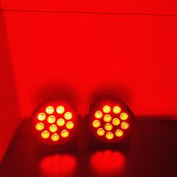 Battery Powered Par Lights 2Pack - 12LEDs 36W RGBW DJ Par Light Sound Activated Master Slave Remote DMX Control Uplights for Event Wedding Party Stage