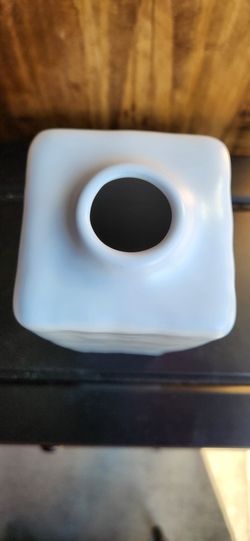 White Square Bud Vase