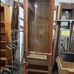 Ceiling High Cabinet w/Beveled Glass Door