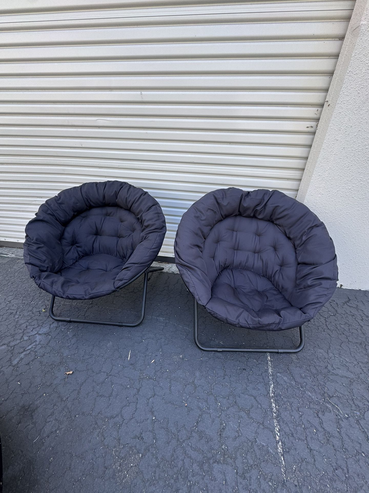 Costco Urban Lounge 37" Oversized Saucer Chairs, Black