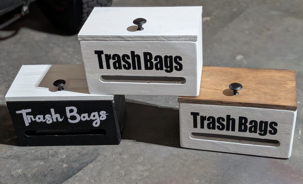 Farmhouse Trash Bag Holder