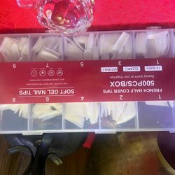 French Half Cover Tips 50 Piece Box Set Soft Gel Nail Tips