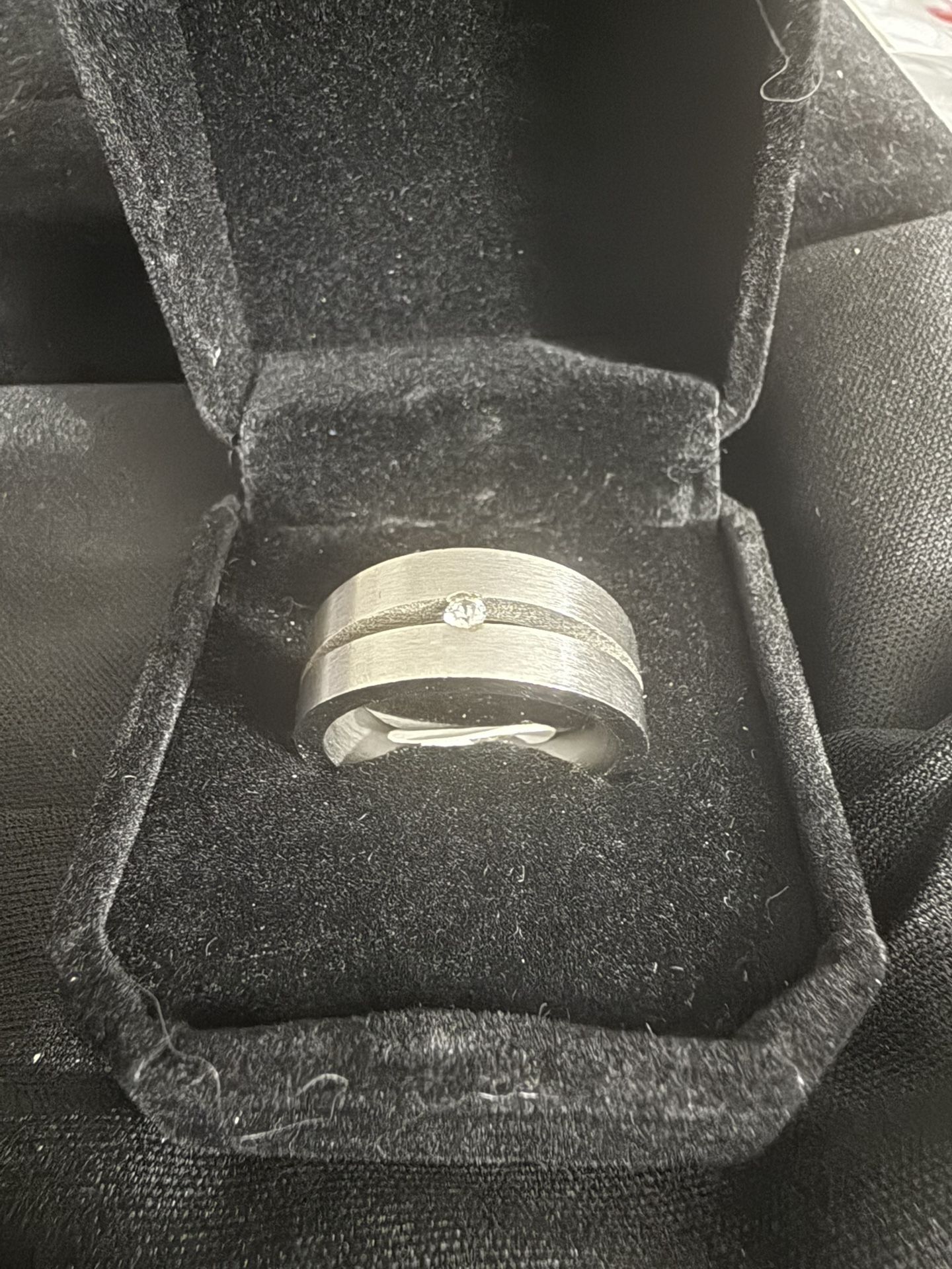 Tungsten And diamond Men’s Ring Size 10