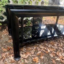 Black Glass Tv Stand! 📺 