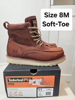 Timberlands Pro Soft Toe Work Boots Size 8