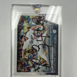 Clayton Kershaw Auto Autographed Holo Sealed LOA