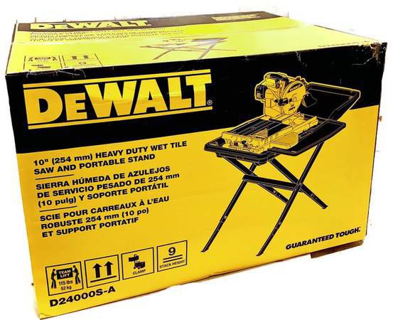 DEWALT D24000S 10" Wet Tile Saw with Stand