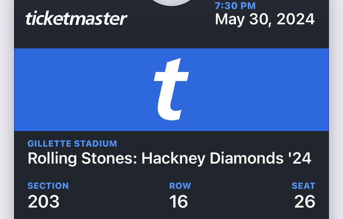 ROLLING STONES TICKET $400 OR BEST OFFER