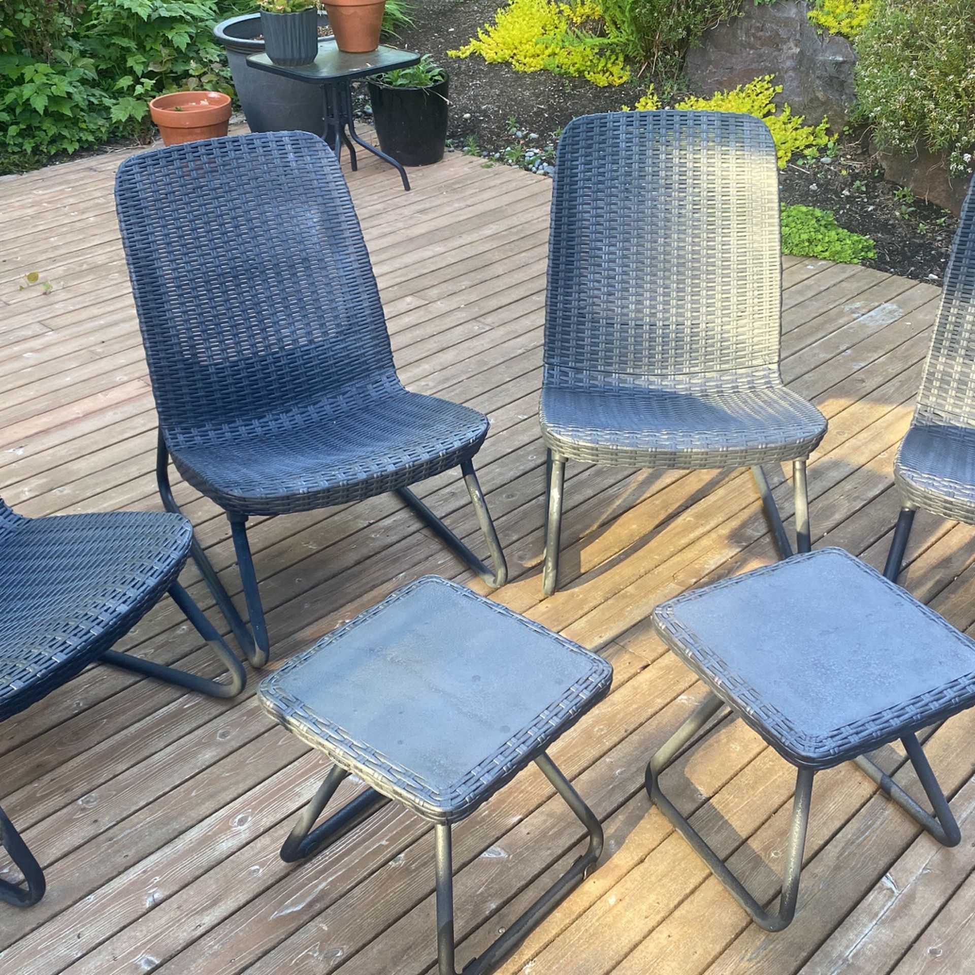 Deck chairs and Tables
