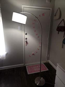 Silver Floor Lamp