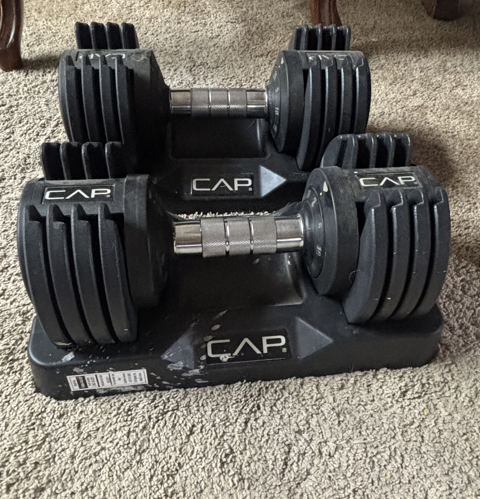 CAP Barbell Adjustable Dumbbell Set