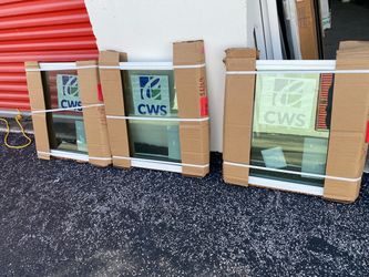 3x CWS 23 3/4x24 3/4 IMPACT PICTURE WINDOWS price for each