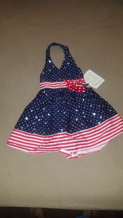 4th July little girl dress size 2T and 6X