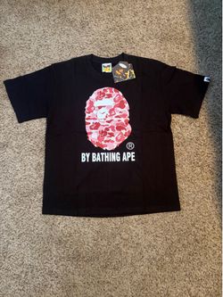 Black White and Pink Bape Shirt