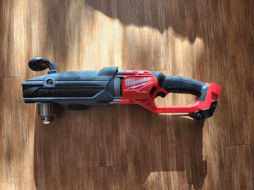 Milwaukee M18 Fuel Super Hawg Right angle Drill 1/2 New 