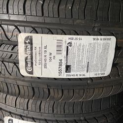 SET OF 4 NEW TIRES 255/45/19 CONTINENTAL RUN FLAT TIRES $850 CASH OBO 