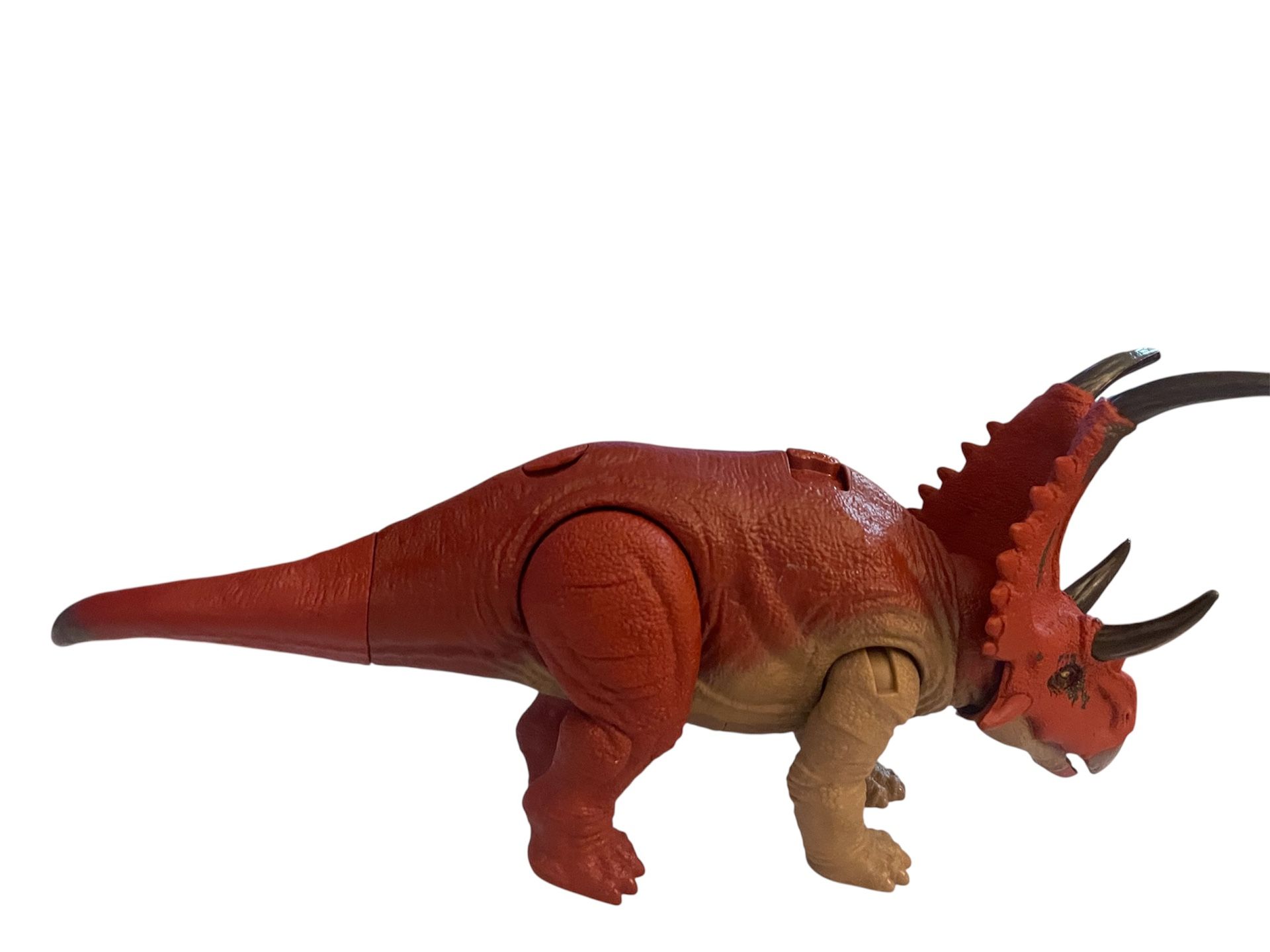 The rare working Jurassic World Wild Roar Dino Trackers Diabloceratops action figure is a highly sought-after collectible for fans of the Jurassic Wor