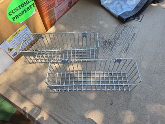 Basket, Hanging Wire Wing Panel Gray - NEW