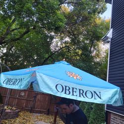 Oberon beer patio umbrella