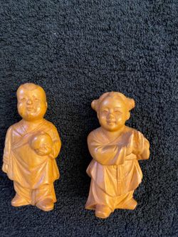 Boxwood Chinese figures