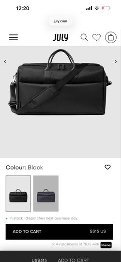 July Travel Bag