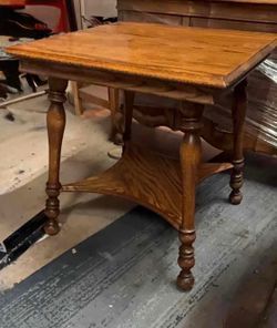 Antique Victorian Oak side table