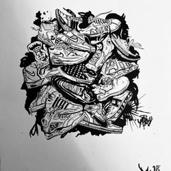 Sneakers in Bold - Illustration