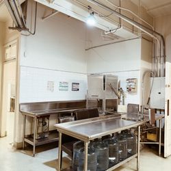 Commercial Industrial Dishwasher + Stainless Counters (AS-IS, MUST GO)