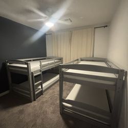 Solid Wood Twin Bunk Beds