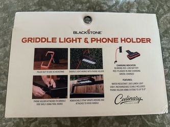 Blackstone griddle light and phone holder