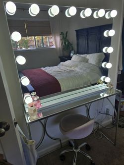 Mirror and chair only