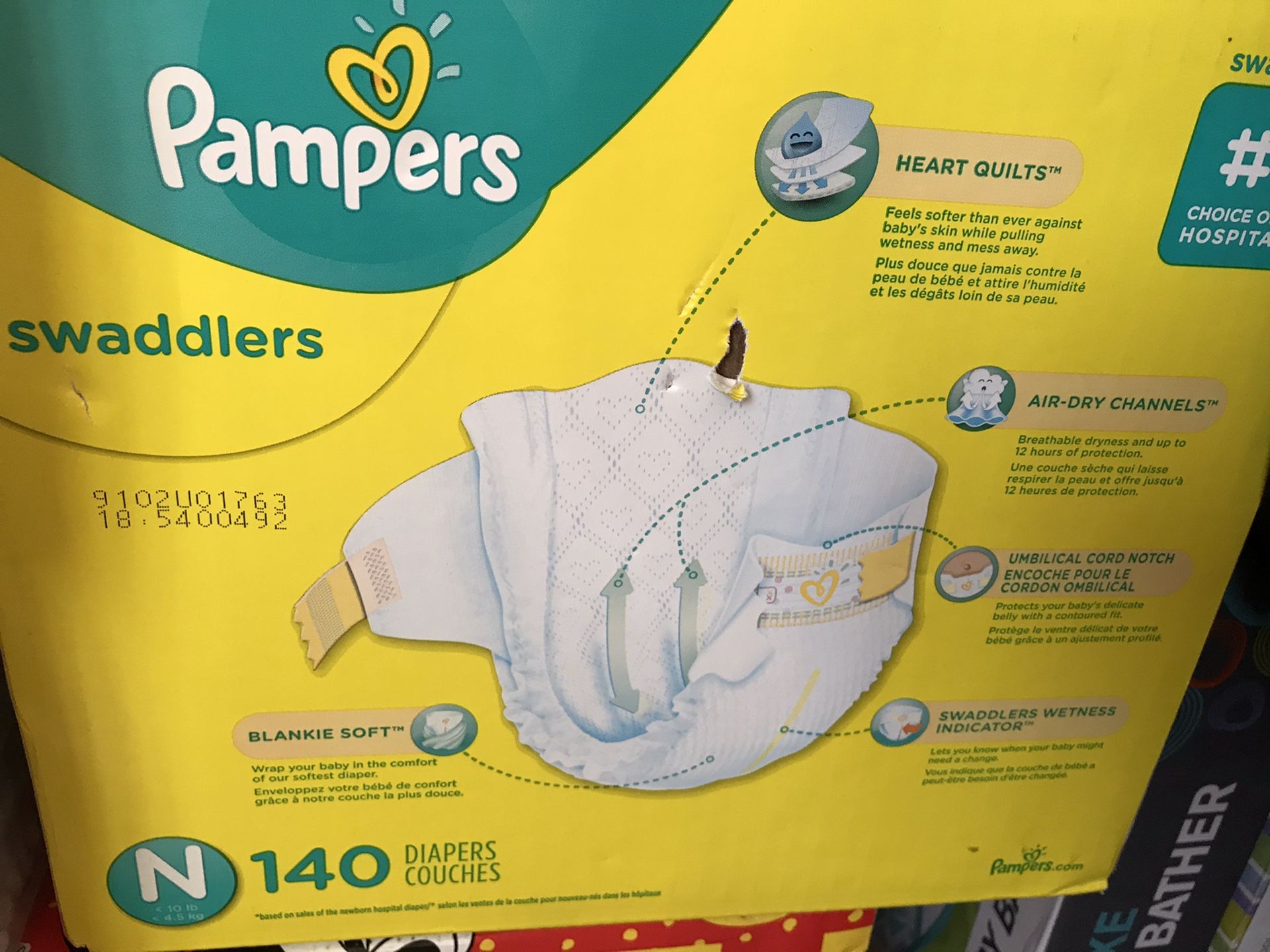 Newborn Pampers Swaddlers