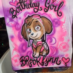 Airbrushing Birthday Shirts