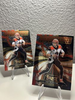 2020 Panini Select Joe Burrow Turbocharged RC (LOT OF 2)