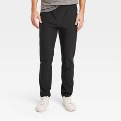 All In Motion Men's Woven Pants Sports Jogger Lightweight Sweatpants UPF 50+ (M)